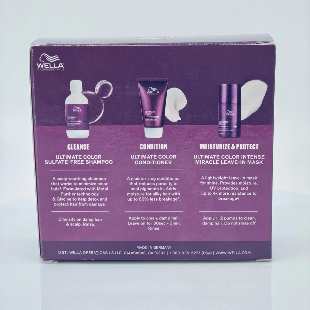Wella Professionals Color Lock Essentials Ultimate Color 3 Piece Hair Care Set